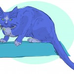 False-Colour Cat Portrait