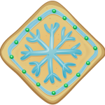 Snowflake Christmas Cookie