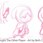 Red Riding Hood Character Concept Art - The Other Player Art by Beth Carson