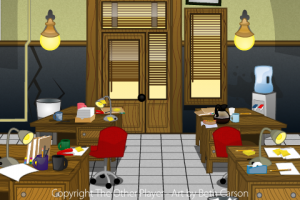 Police Station Layout Background Art for Games - The Other Player Art by Beth Carson