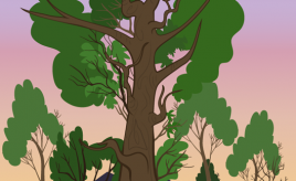 Tree and Town Scenery Concept - Copyright The Other Player - Art by Beth Carson