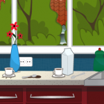 Kitchen Layout for Game - Copyright The Other Player - Art by Beth Carson