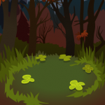Clover Glade Background Art for Game -The Other Player Art by Beth Carson