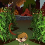 Garden Pea Layout Art for Game - The Other Player Art by Beth Carson