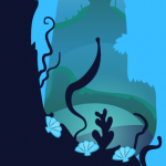 Deep Sea Layout Art Background for Game - The Other Player Art by Beth Carson