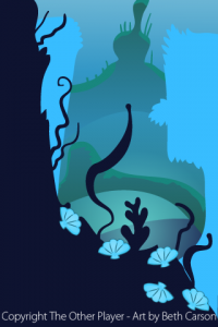 Deep Sea Layout Art Background for Game - The Other Player Art by Beth Carson