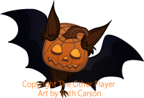 Pumpkin Bat game art – copyright The Other Player, Art by Beth Carson