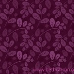 Purple Leaf Pattern | Beth Carson