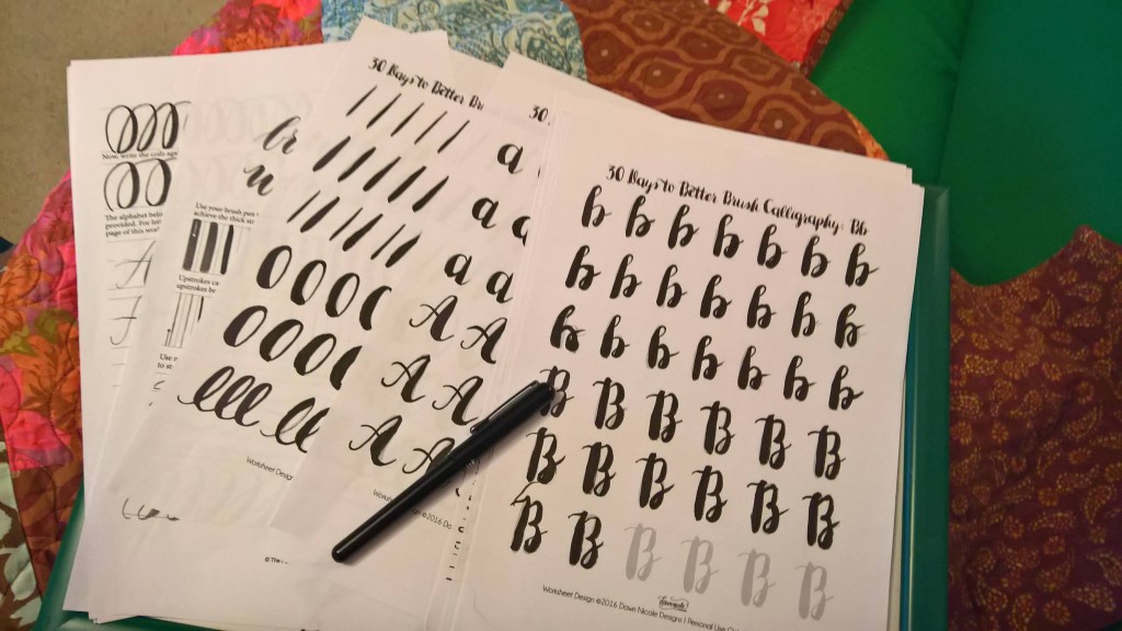 Practicing Brush Calligraphy